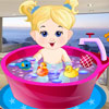 image Baby Girl Bathing
